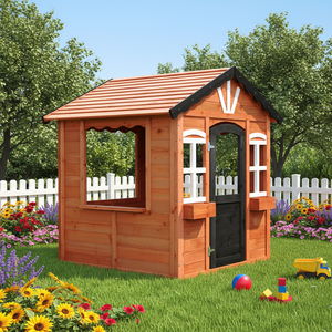 Casetta Moderna RONSUN in Legno di Abete Certificato FSC, Prefabbricata e Facile da Installare, per Bambine, Casetta da Gioco per Esterni - Product Image 2