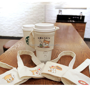 เคป็อปโบบาที่วางแก้วกาแฟแบบใช้ซ้ำได้แขนจับผ้าแคนวาสใช้ซ้ำได้ - Product Image 4