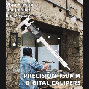 Độ Chính Xác Cao Màn Hình Lớn 150Mm/6 Inch Điện Tử Vernier Kỹ Thuật Số Calipers Không Thấm Nước Thép Không Gỉ Công Cụ Đo - Product Image 3