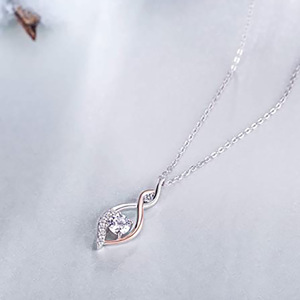Two Tone Pendant Necklace for Women <b>Best</b> <b>Friend</b> Sister Collarbone Chain Fashion <b>Jewelry</b> - Product Image 4