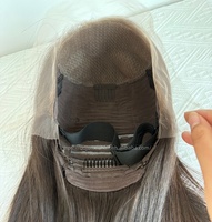 Perruque en cheveux humains naturels de qualité médicale sans colle, perruque HD Lace semi-nouée à la main, densité 100%, confortable à porter, pour l'alopécie