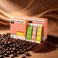 Fabrieksleverancier Premium Fruit C Americano Zwarte Koffie Vetvrij Suikervrij Vitamine C Instant Koffie 10g Sachets Aangepaste Smaak