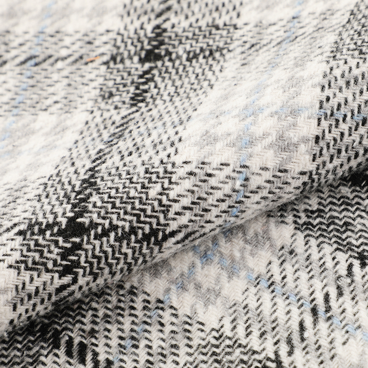 Индивидуальная пряжа, окрашенная в клетку, Полиэстер, Шерсть, твидовая ткань для женского пальто, зимняя тяжелая ткань 600 г/м2