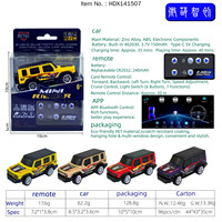Voiture de course électrique miniature télécommandée 1:64 en alliage de précision à 7 canaux, contrôlée par application, avec chargeur – Utilisation intérieure/extérieure