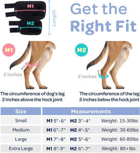 Soporte de compresión para la articulación del tibio de las patas traseras de perro, para patas traseras débiles y molestias en las articulaciones, soporte ajustable para las patas traseras - Product Image 5