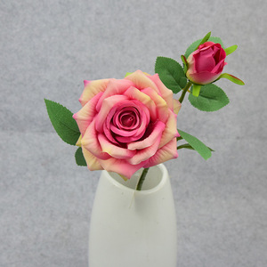 Bouquet de roses artificielles Gardenia 30cm-100cm Fleurs en soie Décoration de mariage et de maison - Product Image 4