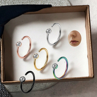 Nouveau Design à la mode Septum Piercing en acier inoxydable nez anneau cerceau bijou corps oreille Piercing Offre Spéciale mode nez anneau pour les femmes