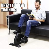 Wellshow Sport Mini ejercicio bicicleta Pedal ejercitador debajo del escritorio entrenamiento bicicleta pierna Pedal paso a paso con pantalla LCD equipo de gimnasio