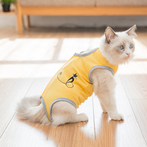 Traje de esterilización <span class=keywords><strong>para</strong></span> mascotas, ropa de cirugía <span class=keywords><strong>para</strong></span> gatos, traje quirúrgico <span class=keywords><strong>para</strong></span> mascotas, ropa antilamer y destete de verano, venta al por mayor - Product Image 2