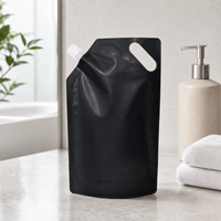 Pochette à bec verseur personnalisée avec poignée pour détergent liquide et désinfectant pour les mains – Sachet d'emballage autoportant rechargeable