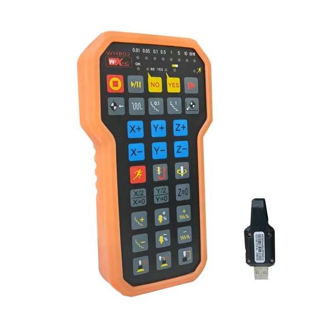 3Axis NC Studio New DSP WHB02 Plastic Remote MPG Handle Wheel with 3/4'' Bore for Engraving Machine Control