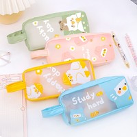 Kawaii mignon crayon sacs pour filles enfants stylo sac étanche porte-crayon pour l'école