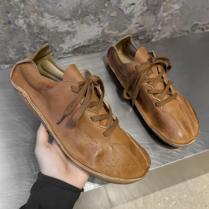 Chaussures de sport tendance en cuir suédé respirant à logo personnalisé 2026, style skateboard, à enfiler avec ceinture - Product Image 2