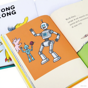 Impresión de <span class=keywords><strong>Libros</strong></span> de Historietas Personalizados con Tapa Dura, Encuadernación Plana, Bordes Dorados, Servicio de Impresión de <span class=keywords><strong>Libros</strong></span> Personalizados para Bibliotecas, OEM ODM - Product Image 6