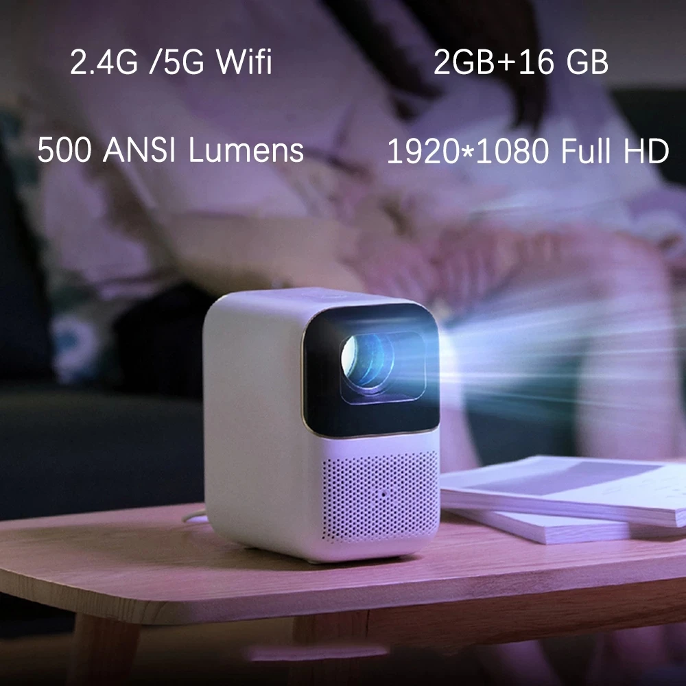 Xming Q1 Pro 500ANSI Lumens 1080P Full HD Home Theater Video Projector Wifi Beamer Projectors 4K Mini Portable Projector