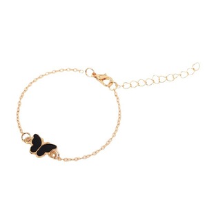 <b>Cute</b> Butterfly Charm <b>Bracelets</b> Gold Plated Alloy Women's Fashion Jewelry Adjustable For Daily Wear - Product Image 5