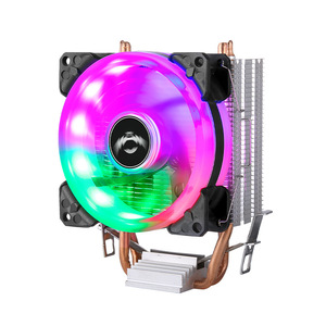 Enfriador de CPU de Cobre y Aluminio con 6 Tubos de Calor para LGA 1700/1150/1155/i5/i7, <span class=keywords><strong>2</strong></span> Ventiladores de 90 mm con Rodamiento Fluido, 60 CFM, 25 dBA, Silencioso - Product Image 1