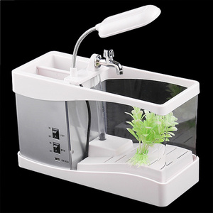 Bể Cá Mini Usb Để Bàn Có Nước Chảy - Product Image 4