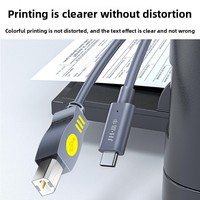 Jinghua Cordon d'imprimante USB C haute vitesse de haute qualité Câble MIDI 1m 2m 3m 5m Câble d'imprimante USB B à USB C