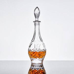 Old Fashioned <strong>Glass</strong> <strong>Crystal</strong> Lead Free Whisky Decanter <strong>Set</strong> of 5 PCS Home Decor Bar Christmas Gift - Product Image 4