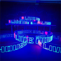 Conception gratuite, livraison rapide, enseigne au néon LED personnalisée, lumières au néon circulaires à fixer au plafond pour fête d'anniversaire, décoration de la maison, mariage