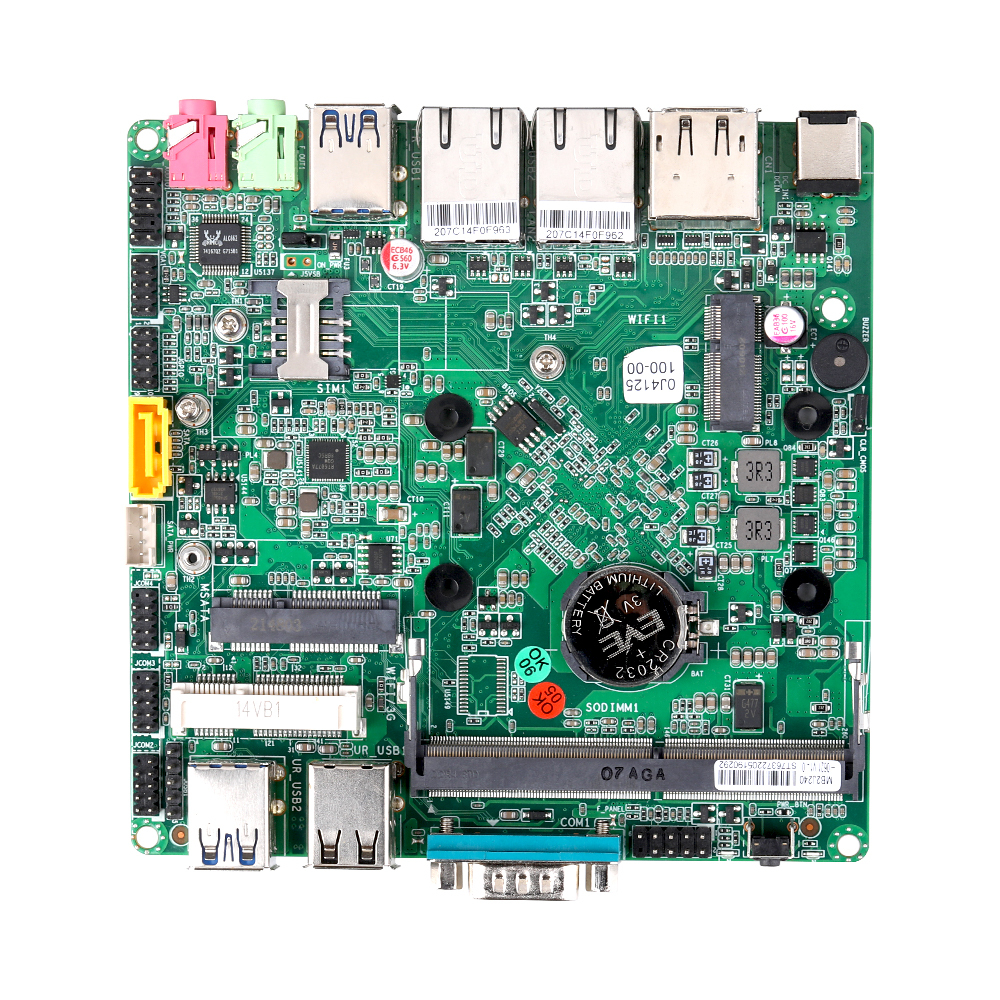 Qotom J4105 J4125 X86ミニPC ITX産業用マザーボード、4つのRS232 COM