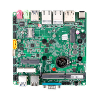 Qotom J4105 J4125 X86 Mini PC ITX Motherboard Industri Dengan 4 RS232 COM 2 LAN 6 USB 3 Port Layar