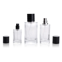 Flacon de parfum transparent vide 100ml 50ml 30ml avec pulvérisateur et boîte d'emballage de luxe
