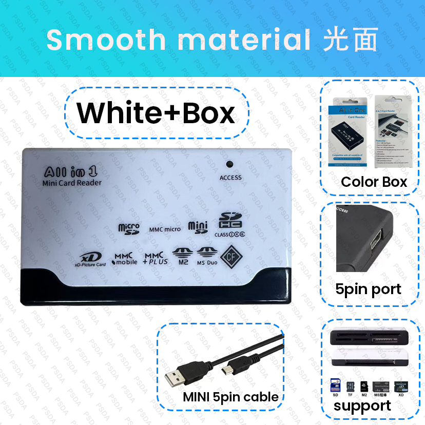 Surface lumineuse blanche (boîte de couleur) + câble USB