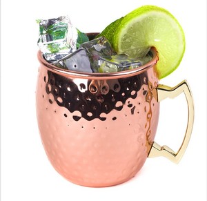 Vente en gros Marteau écologique personnalisé <span class=keywords><strong>Cuivre</strong></span> Bière Moscou <span class=keywords><strong>Mule</strong></span> Tasses en acier inoxydable - Product Image 1