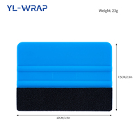 Kit de raclettes YLWRAP pour l'application de film teinté pour vitres de voiture, outils d'application de film vinyle, raclettes en plastique