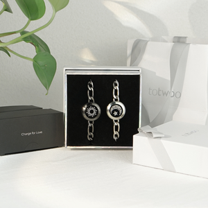 Mặt Trời Và Mặt Trăng Totwoo Dài Khoảng Cách Mối Quan Hệ Vòng Đeo Tay Thông Minh Bluetooth Vài Vòng Đeo Tay Với Rung Tình Yêu Bán Buôn - Product Image 6