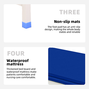 Китайское медицинское оборудование, простая экономичная стальная пластина, медицинская Больничная кровать, Цветочная медицинская кровать - Product Image 5