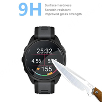 Carcasa de Repuesto para Reloj Garmin Forerunner, de Vidrio Templado Transparente HD HUANLONG, Altamente Sensible, Resistente a Arañazos y Anti-Burbujas