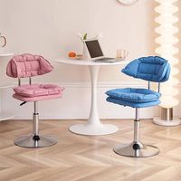 Bureau rembourré avec dossier dans un style minimaliste moderne, chaise d'apprentissage, table rotative, chaise élévatrice