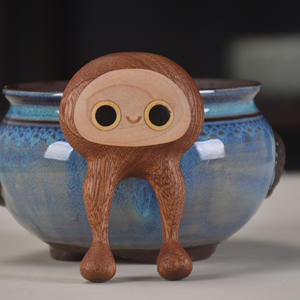 Ébène méduse masseur créatif en bois massif méridien <span class=keywords><strong>Massage</strong></span> grattage mignon méduse masseur nez grattage artisanat - Product Image 3