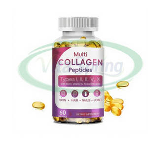 O multi Peptides <span class=keywords><strong>Softgel</strong></span> do colagénio do OEM encerra multi <span class=keywords><strong>c</strong></span>ápsulas macias do gel do colagénio com biotina, vitamina <span class=keywords><strong>C</strong></span>, apoia o prego do cabelo da pele - Product Image 1
