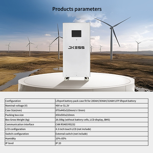 <b>Wall</b> Upright Lithium Battery Pack <b>Case</b> 48V 15kWh 16S LFP Solar Energy Storage Ranks Empty DIY Box for 280Ah 314Ah 334ah Cells - Product Image 2