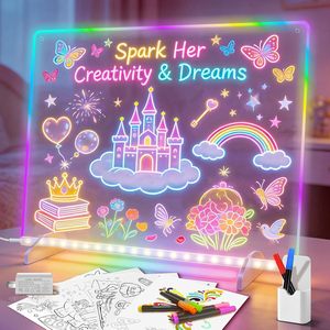 Set di Tavole Luminose LED Ultrasottili A4 <span class=keywords><strong>per</strong></span> Artisti, Kit Professionale <span class=keywords><strong>per</strong></span> Disegno e Schizzi <span class=keywords><strong>per</strong></span> Bambini e <span class=keywords><strong>Adulti</strong></span> - Product Image 1