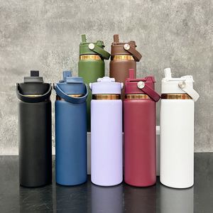 2026 New Style 2-in-1 Flip Top Sports Spout Lid <b>Mirror</b> Copper Plated Underneath 20oz Stainless Steel Tumbler for Laser Engraving - Product Image 1