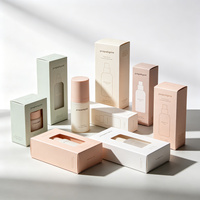 Boîte de soins de la peau personnalisée, emballage cosmétique en carton pliable, emballage personnalisé avec impression personnalisée, boîte en papier cosmétique