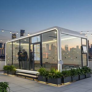 Villas de luxe de haute qualité, structure en acier et aluminium, écologiques, alimentées à l'énergie solaire, design moderne, maison capsule, petite maison mobile - Product Image 3