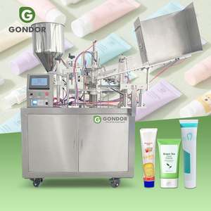 Máquina automática pequeña para envasar pasta de dientes, crema, ungüento, cosméticos y grasa en tubos de plástico laminado. - Product Image 1