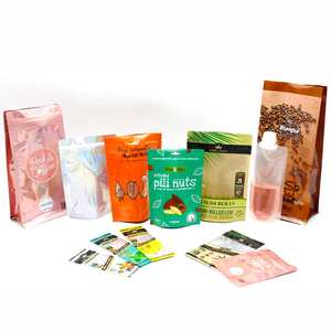 Custodia in plastica sigillata stampata personalizzata per uso alimentare con cerniera in Mylar commestibile a prova di odore - Product Image 3