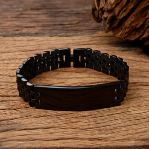 Bracelet Hip Hop en acier inoxydable 304 pour homme, tendance, plaqué or 18 carats, bracelet de couple, bracelets et joncs tendance - Product Image 3