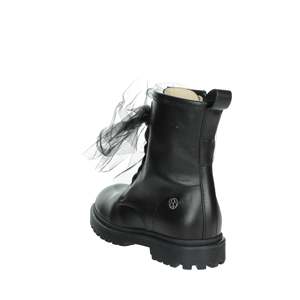 Florens Girls' Ankle Boots <b>Black</b> Size 36 Lace Up With <b>Tulle</b> Detail - Product Image 2