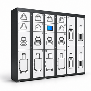 Système de casiers intelligents pour bagages, casier de rangement de sacs en libre-service, casier numérique pour <span class=keywords><strong>colis</strong></span>, certifié CE, étanche et durable - Product Image 3