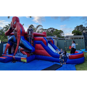 <span class=keywords><strong>Château</strong></span> gonflable d'extérieur avec toboggan rebondissant, garde-corps amovible, PVC brillant, <span class=keywords><strong>château</strong></span> gonflable imperméable pour enfants - Product Image 6