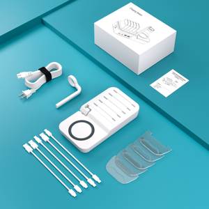 70W 4-Port Magnetic Trạm Sạc cho Apple người giữ đồng hồ với OTP bảo vệ sạc <span class=keywords><strong>Dock</strong></span> cho <span class=keywords><strong>ipad</strong></span> cho <span class=keywords><strong>Iphone</strong></span> cho Apple xem - Product Image 4