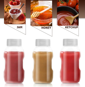 Wholesale Upside Down Convert Plastic Squeeze Bottle Ketchup Honey Hot Sauce Bottle With Flip Top Cap 373ml - Product Image 5